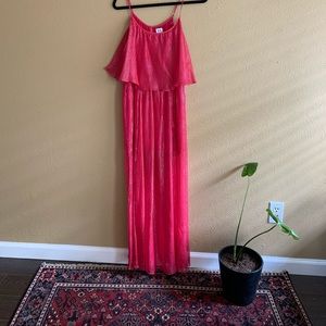 Sheer metallic dress